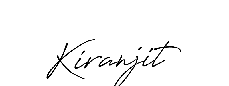 Create a beautiful signature design for name Kiranjit. With this signature (Antro_Vectra_Bolder) fonts, you can make a handwritten signature for free. Kiranjit signature style 7 images and pictures png