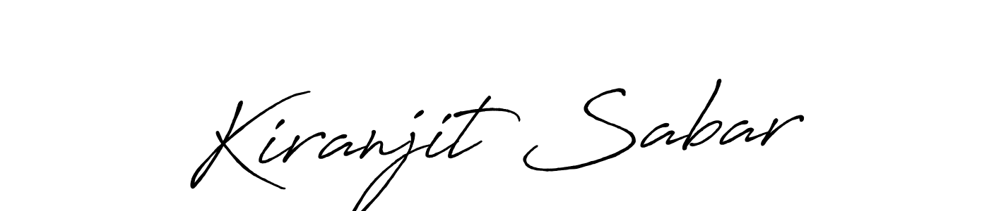 Design your own signature with our free online signature maker. With this signature software, you can create a handwritten (Antro_Vectra_Bolder) signature for name Kiranjit Sabar. Kiranjit Sabar signature style 7 images and pictures png