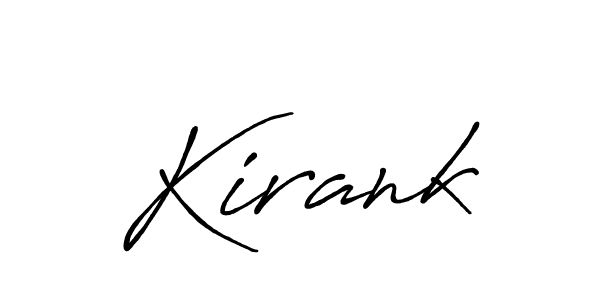 Similarly Antro_Vectra_Bolder is the best handwritten signature design. Signature creator online .You can use it as an online autograph creator for name Kirank. Kirank signature style 7 images and pictures png