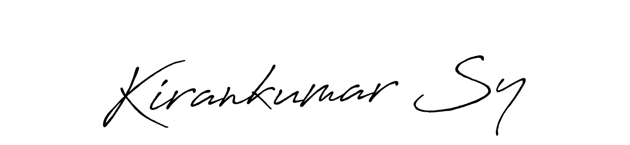 if you are searching for the best signature style for your name Kirankumar Sy. so please give up your signature search. here we have designed multiple signature styles  using Antro_Vectra_Bolder. Kirankumar Sy signature style 7 images and pictures png