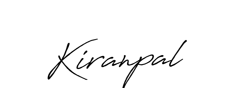 Make a beautiful signature design for name Kiranpal. With this signature (Antro_Vectra_Bolder) style, you can create a handwritten signature for free. Kiranpal signature style 7 images and pictures png