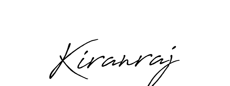 Also we have Kiranraj name is the best signature style. Create professional handwritten signature collection using Antro_Vectra_Bolder autograph style. Kiranraj signature style 7 images and pictures png