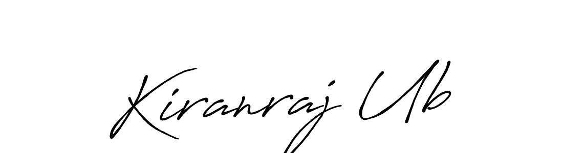 Also we have Kiranraj Ub name is the best signature style. Create professional handwritten signature collection using Antro_Vectra_Bolder autograph style. Kiranraj Ub signature style 7 images and pictures png