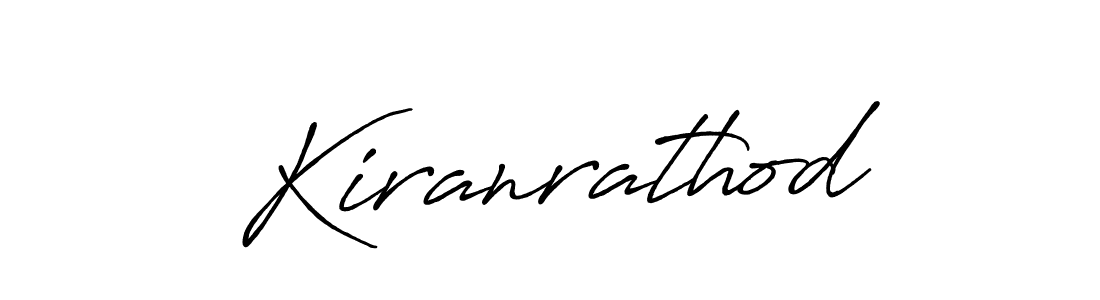 Create a beautiful signature design for name Kiranrathod. With this signature (Antro_Vectra_Bolder) fonts, you can make a handwritten signature for free. Kiranrathod signature style 7 images and pictures png