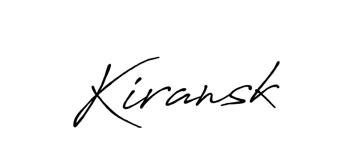 How to make Kiransk name signature. Use Antro_Vectra_Bolder style for creating short signs online. This is the latest handwritten sign. Kiransk signature style 7 images and pictures png