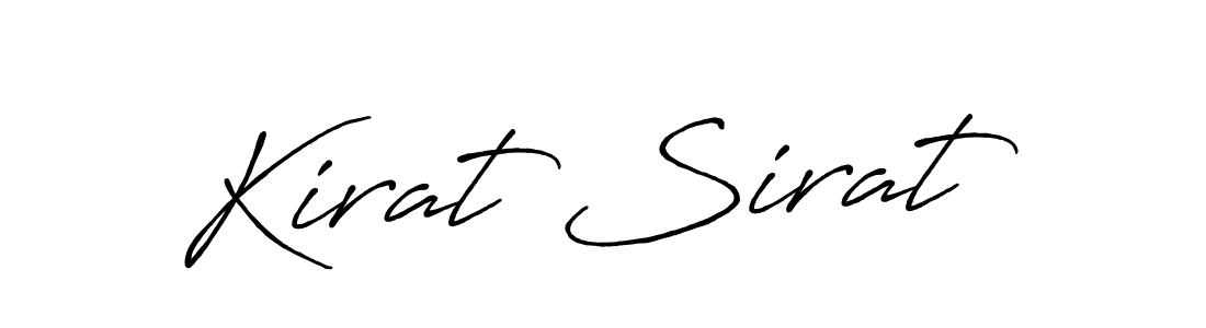 It looks lik you need a new signature style for name Kirat Sirat. Design unique handwritten (Antro_Vectra_Bolder) signature with our free signature maker in just a few clicks. Kirat Sirat signature style 7 images and pictures png