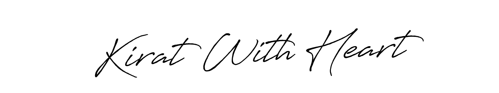 You should practise on your own different ways (Antro_Vectra_Bolder) to write your name (Kirat With Heart) in signature. don't let someone else do it for you. Kirat With Heart signature style 7 images and pictures png