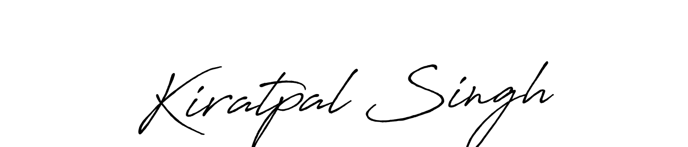 Create a beautiful signature design for name Kiratpal Singh. With this signature (Antro_Vectra_Bolder) fonts, you can make a handwritten signature for free. Kiratpal Singh signature style 7 images and pictures png