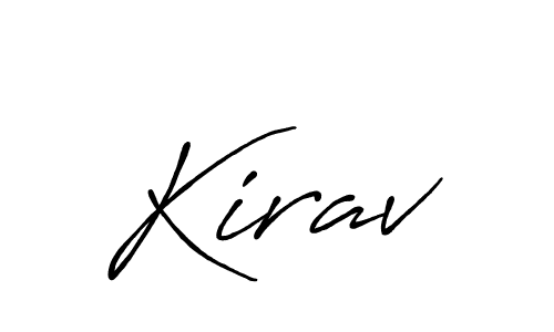 Create a beautiful signature design for name Kirav. With this signature (Antro_Vectra_Bolder) fonts, you can make a handwritten signature for free. Kirav signature style 7 images and pictures png