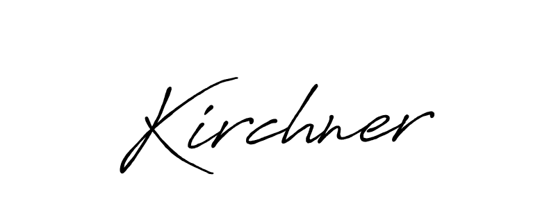 Make a beautiful signature design for name Kirchner. With this signature (Antro_Vectra_Bolder) style, you can create a handwritten signature for free. Kirchner signature style 7 images and pictures png