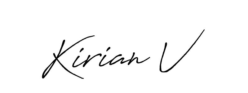 You can use this online signature creator to create a handwritten signature for the name Kirian V. This is the best online autograph maker. Kirian V signature style 7 images and pictures png