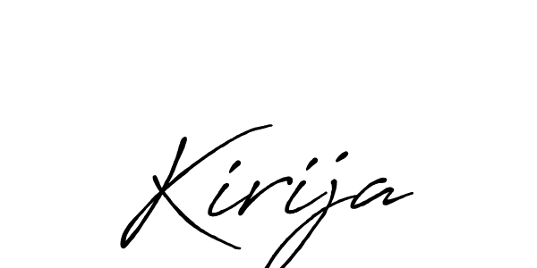 It looks lik you need a new signature style for name Kirija. Design unique handwritten (Antro_Vectra_Bolder) signature with our free signature maker in just a few clicks. Kirija signature style 7 images and pictures png