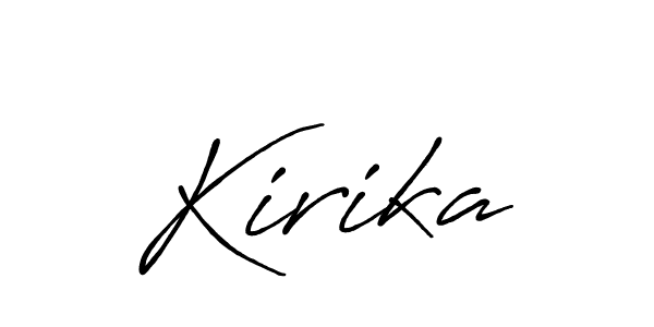 How to make Kirika name signature. Use Antro_Vectra_Bolder style for creating short signs online. This is the latest handwritten sign. Kirika signature style 7 images and pictures png