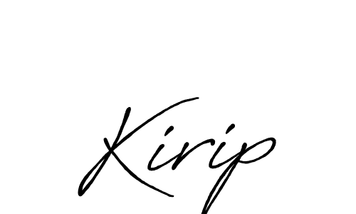 Also You can easily find your signature by using the search form. We will create Kirip name handwritten signature images for you free of cost using Antro_Vectra_Bolder sign style. Kirip signature style 7 images and pictures png