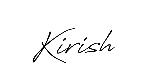 Kirish stylish signature style. Best Handwritten Sign (Antro_Vectra_Bolder) for my name. Handwritten Signature Collection Ideas for my name Kirish. Kirish signature style 7 images and pictures png