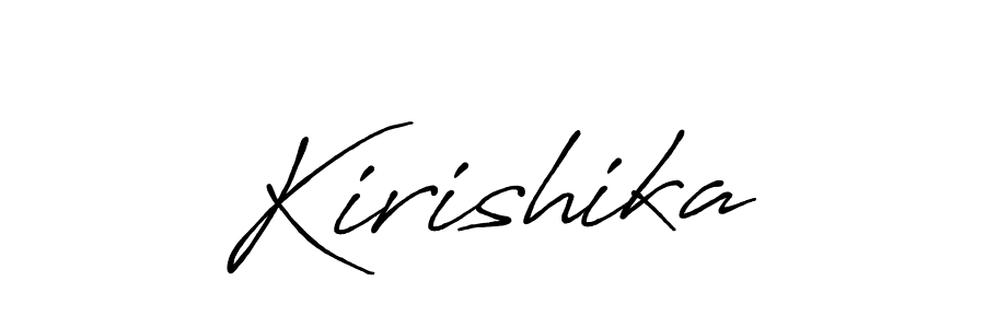 Also we have Kirishika name is the best signature style. Create professional handwritten signature collection using Antro_Vectra_Bolder autograph style. Kirishika signature style 7 images and pictures png