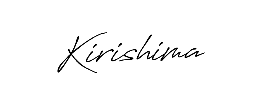 Create a beautiful signature design for name Kirishima. With this signature (Antro_Vectra_Bolder) fonts, you can make a handwritten signature for free. Kirishima signature style 7 images and pictures png