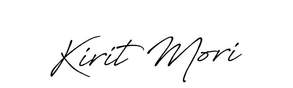 The best way (Antro_Vectra_Bolder) to make a short signature is to pick only two or three words in your name. The name Kirit Mori include a total of six letters. For converting this name. Kirit Mori signature style 7 images and pictures png