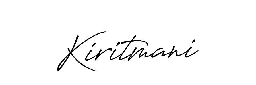 Use a signature maker to create a handwritten signature online. With this signature software, you can design (Antro_Vectra_Bolder) your own signature for name Kiritmani. Kiritmani signature style 7 images and pictures png