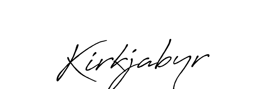 It looks lik you need a new signature style for name Kirkjabyr. Design unique handwritten (Antro_Vectra_Bolder) signature with our free signature maker in just a few clicks. Kirkjabyr signature style 7 images and pictures png