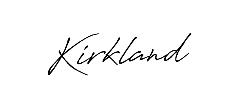 Also we have Kirkland name is the best signature style. Create professional handwritten signature collection using Antro_Vectra_Bolder autograph style. Kirkland signature style 7 images and pictures png