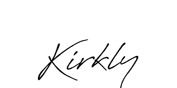 Similarly Antro_Vectra_Bolder is the best handwritten signature design. Signature creator online .You can use it as an online autograph creator for name Kirkly. Kirkly signature style 7 images and pictures png