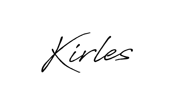 Similarly Antro_Vectra_Bolder is the best handwritten signature design. Signature creator online .You can use it as an online autograph creator for name Kirles. Kirles signature style 7 images and pictures png
