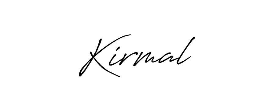 Also we have Kirmal❤ name is the best signature style. Create professional handwritten signature collection using Antro_Vectra_Bolder autograph style. Kirmal❤ signature style 7 images and pictures png