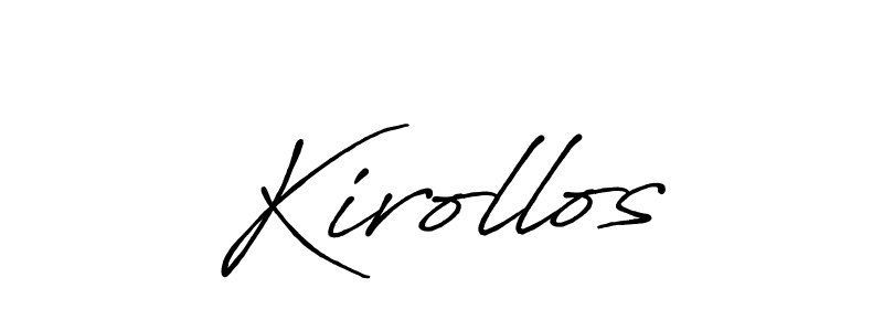 The best way (Antro_Vectra_Bolder) to make a short signature is to pick only two or three words in your name. The name Kirollos include a total of six letters. For converting this name. Kirollos signature style 7 images and pictures png