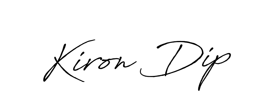 Create a beautiful signature design for name Kiron Dip. With this signature (Antro_Vectra_Bolder) fonts, you can make a handwritten signature for free. Kiron Dip signature style 7 images and pictures png