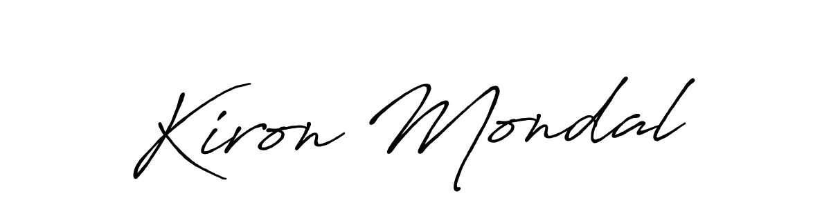 It looks lik you need a new signature style for name Kiron Mondal. Design unique handwritten (Antro_Vectra_Bolder) signature with our free signature maker in just a few clicks. Kiron Mondal signature style 7 images and pictures png