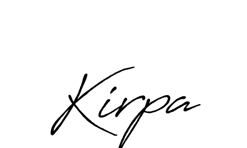 Create a beautiful signature design for name Kirpa. With this signature (Antro_Vectra_Bolder) fonts, you can make a handwritten signature for free. Kirpa signature style 7 images and pictures png