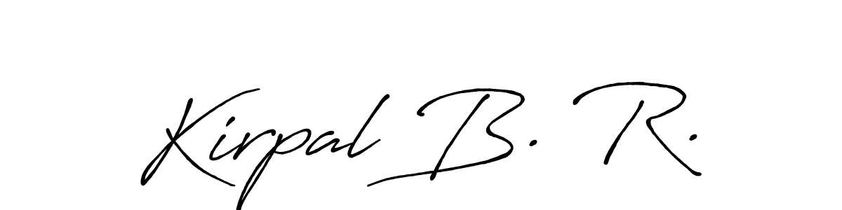 This is the best signature style for the Kirpal B. R. name. Also you like these signature font (Antro_Vectra_Bolder). Mix name signature. Kirpal B. R. signature style 7 images and pictures png