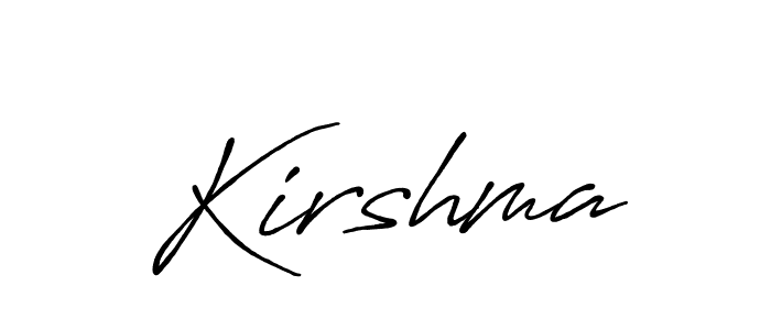 You should practise on your own different ways (Antro_Vectra_Bolder) to write your name (Kirshma) in signature. don't let someone else do it for you. Kirshma signature style 7 images and pictures png