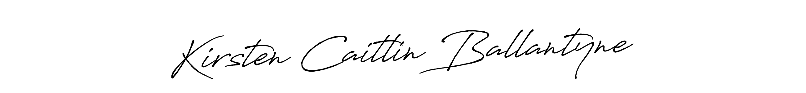 Make a beautiful signature design for name Kirsten Caitlin Ballantyne. With this signature (Antro_Vectra_Bolder) style, you can create a handwritten signature for free. Kirsten Caitlin Ballantyne signature style 7 images and pictures png