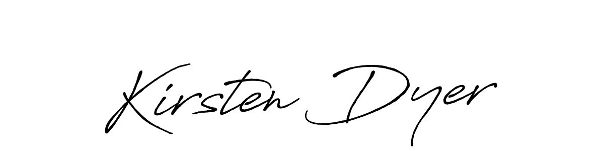 Make a beautiful signature design for name Kirsten Dyer. Use this online signature maker to create a handwritten signature for free. Kirsten Dyer signature style 7 images and pictures png