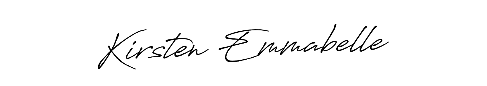 Also we have Kirsten Emmabelle name is the best signature style. Create professional handwritten signature collection using Antro_Vectra_Bolder autograph style. Kirsten Emmabelle signature style 7 images and pictures png