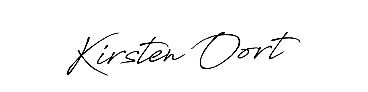 Design your own signature with our free online signature maker. With this signature software, you can create a handwritten (Antro_Vectra_Bolder) signature for name Kirsten Oort. Kirsten Oort signature style 7 images and pictures png