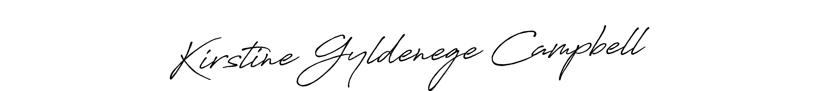 Create a beautiful signature design for name Kirstine Gyldenege Campbell. With this signature (Antro_Vectra_Bolder) fonts, you can make a handwritten signature for free. Kirstine Gyldenege Campbell signature style 7 images and pictures png