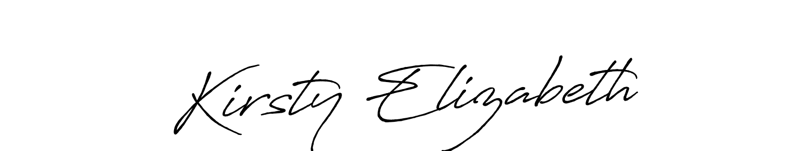 Similarly Antro_Vectra_Bolder is the best handwritten signature design. Signature creator online .You can use it as an online autograph creator for name Kirsty Elizabeth. Kirsty Elizabeth signature style 7 images and pictures png