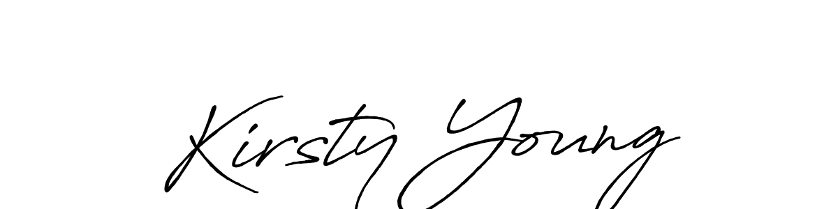 Antro_Vectra_Bolder is a professional signature style that is perfect for those who want to add a touch of class to their signature. It is also a great choice for those who want to make their signature more unique. Get Kirsty Young name to fancy signature for free. Kirsty Young signature style 7 images and pictures png