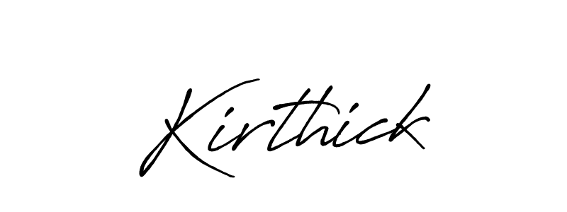 It looks lik you need a new signature style for name Kirthick. Design unique handwritten (Antro_Vectra_Bolder) signature with our free signature maker in just a few clicks. Kirthick signature style 7 images and pictures png