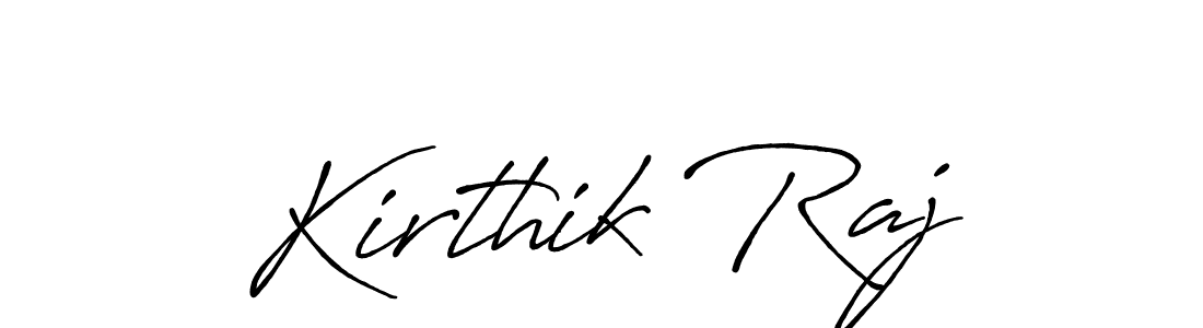 Kirthik Raj stylish signature style. Best Handwritten Sign (Antro_Vectra_Bolder) for my name. Handwritten Signature Collection Ideas for my name Kirthik Raj. Kirthik Raj signature style 7 images and pictures png