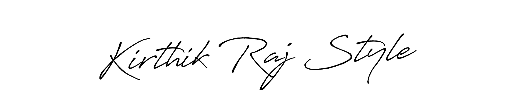 Kirthik Raj Style stylish signature style. Best Handwritten Sign (Antro_Vectra_Bolder) for my name. Handwritten Signature Collection Ideas for my name Kirthik Raj Style. Kirthik Raj Style signature style 7 images and pictures png