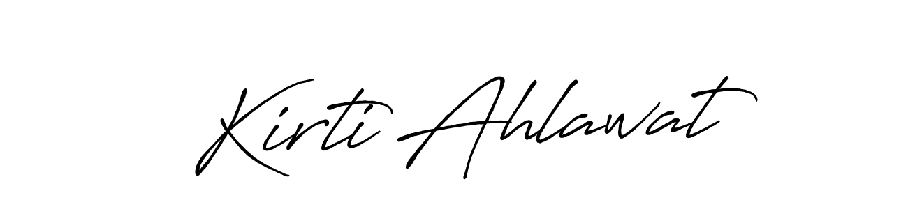 This is the best signature style for the Kirti Ahlawat name. Also you like these signature font (Antro_Vectra_Bolder). Mix name signature. Kirti Ahlawat signature style 7 images and pictures png