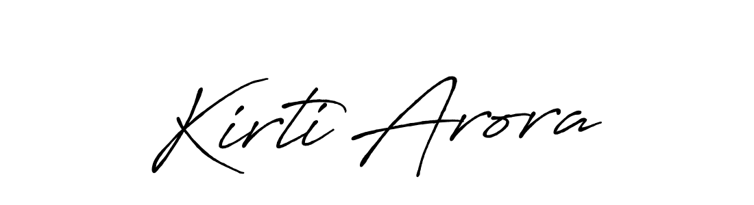 Kirti Arora stylish signature style. Best Handwritten Sign (Antro_Vectra_Bolder) for my name. Handwritten Signature Collection Ideas for my name Kirti Arora. Kirti Arora signature style 7 images and pictures png