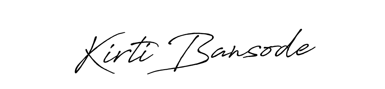Also You can easily find your signature by using the search form. We will create Kirti Bansode name handwritten signature images for you free of cost using Antro_Vectra_Bolder sign style. Kirti Bansode signature style 7 images and pictures png