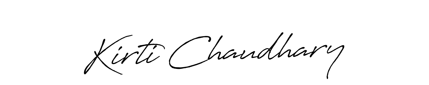 Kirti Chaudhary stylish signature style. Best Handwritten Sign (Antro_Vectra_Bolder) for my name. Handwritten Signature Collection Ideas for my name Kirti Chaudhary. Kirti Chaudhary signature style 7 images and pictures png