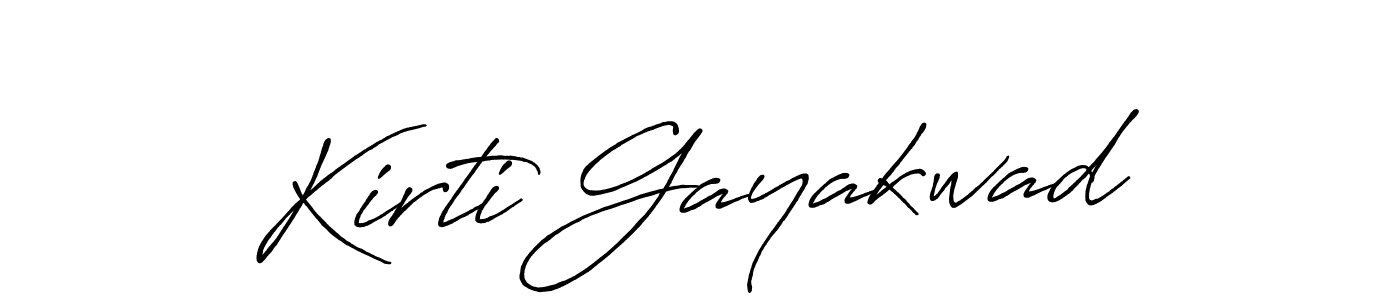 Use a signature maker to create a handwritten signature online. With this signature software, you can design (Antro_Vectra_Bolder) your own signature for name Kirti Gayakwad. Kirti Gayakwad signature style 7 images and pictures png