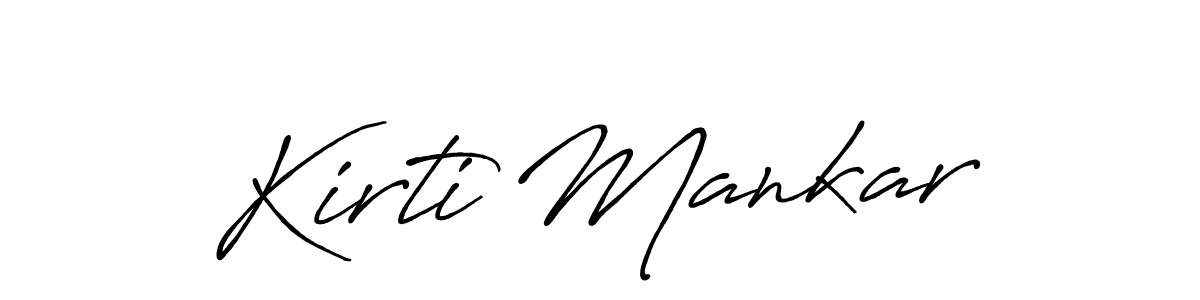 This is the best signature style for the Kirti Mankar name. Also you like these signature font (Antro_Vectra_Bolder). Mix name signature. Kirti Mankar signature style 7 images and pictures png